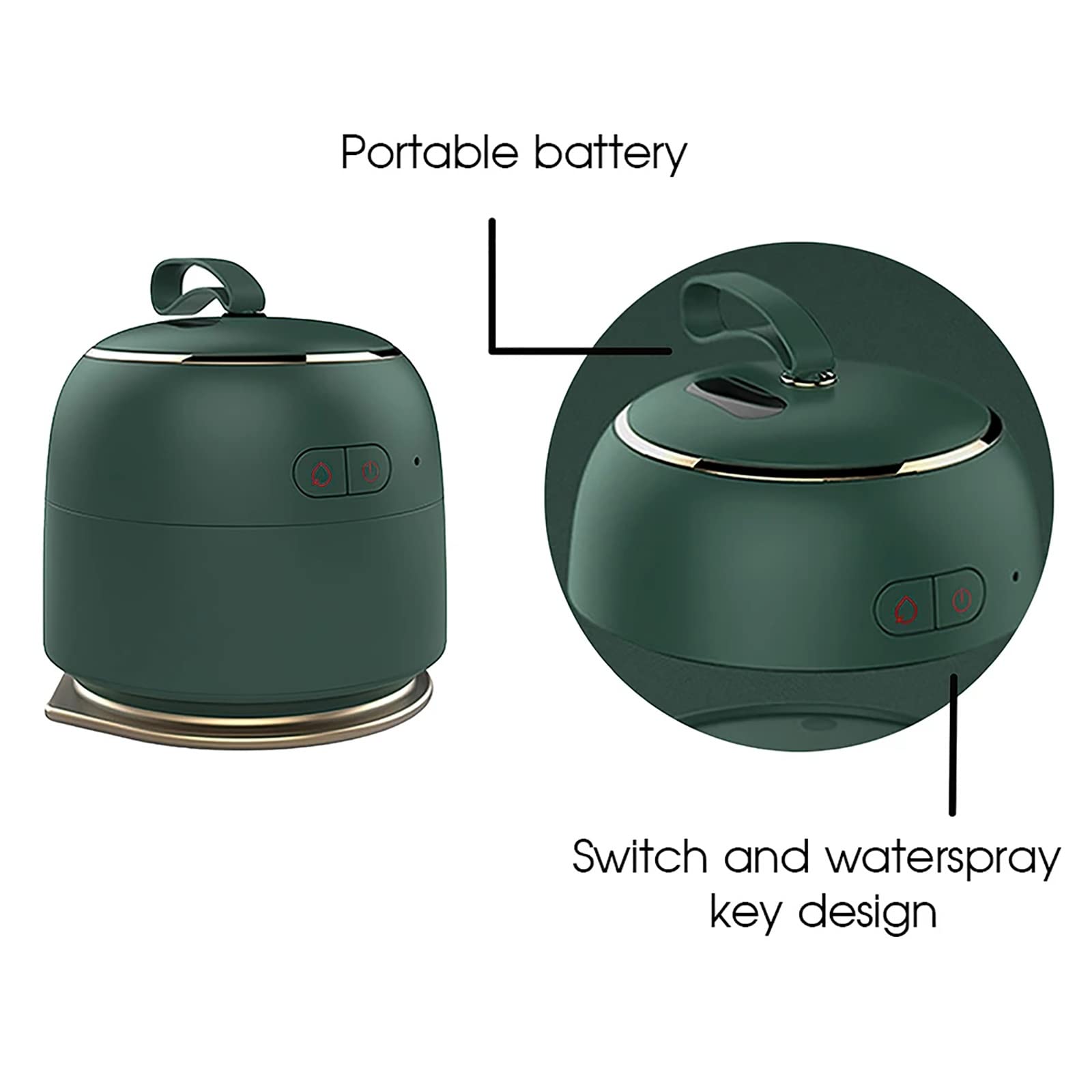 Amazon.co.jp : ハンドヘルドスチーマー ミニワイヤレス蒸気鉄